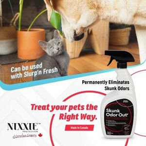 Skunk Odor Remover For Pets by EnviroFresh - Made In Canada